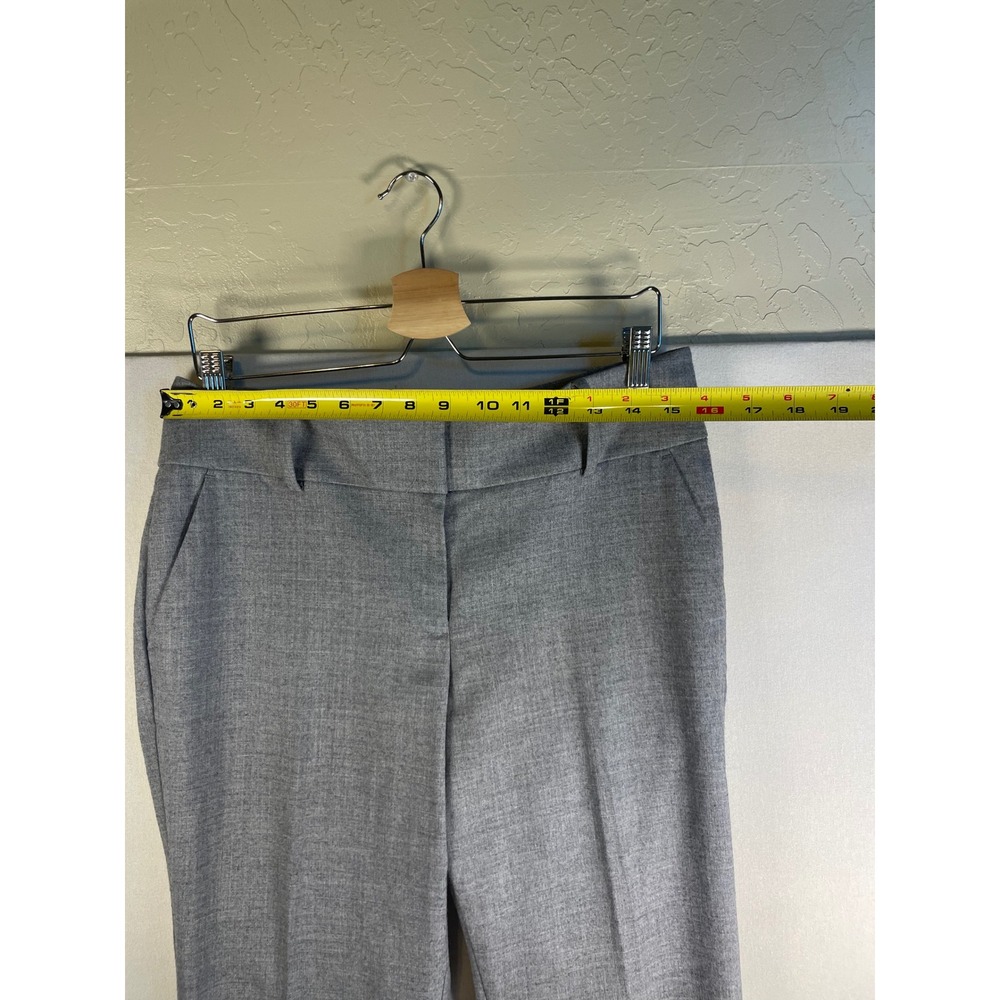 Ann Taylor Grey Straight Leg Dress Pants Size 12 Professional Workwear Trousers - Picture 4 of 8